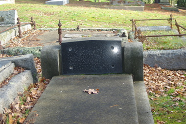 Photograph - Digital Image, Grave of Annie E Lines and Charles C Lines, Greensborough Cemetery, 13/06/1929