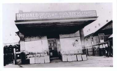 Photograph - Digital Image, Newsagents Greensborough, 1930c