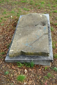 Photograph - Digital Image, Grave of Thomas A Elliott and Elizabeth Elliott, Greensborough Cemetery, 01/12/1880