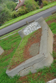 Photograph - Digital Image, Grave of John Fleming, Greensborough Cemetery, 08/06/1945