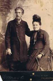 Photograph - Digital image, Unknown man and woman, 1888c