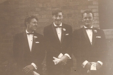 Photograph - Digital image, Gary Partington and groomsmen, 1964_