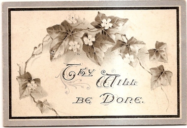 Bereavement Card -  Digital image, Peter Ruston 1907 - bereavement card, 03/12/1907
