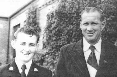 Photograph - Digital image, Jack Partington and stepson Alan, 1950c
