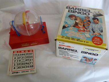 Game, Activitoys Ltd, Barrel Bingo, 1968-1972