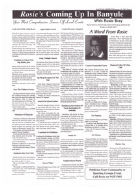 Folder, Banyule Observer 2000-2001, 20/01-2001