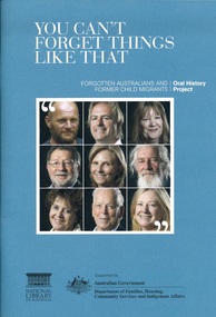 Book, National Library of Australia, You can't forget things like that, 2010_