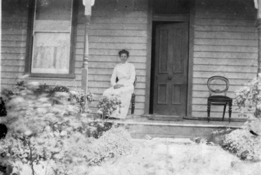 Photograph - Digital image, Maria Partington at home, 1890c