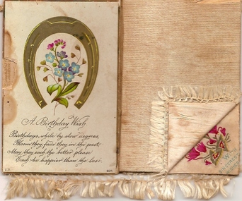 Postcard - Digital image, Birthday card, 1895c