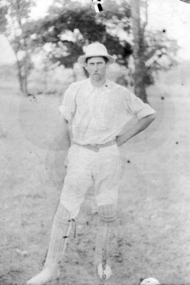 Photograph - Digital Image, William Partington at cricket, 1892c