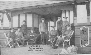 Postcard - Digital image, YMCA Soldiers Club, 1916c