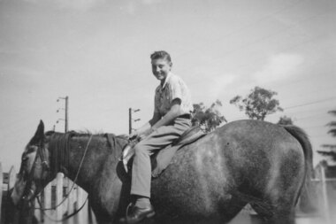 Photograph - Digital image, Horse Melody with Gary Partington Riding, 1955c