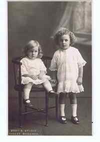 Photograph - Digital image, Madge and Lily Partington, 1920s