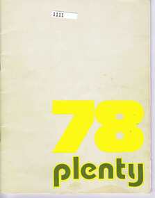 School Magazine, Plenty 78, 1978_