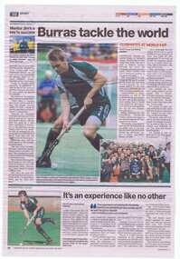 Newspaper Clipping, Burras tackle the world, 18/12/2013