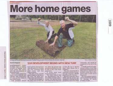 Newspaper Clipping, More home games, 02/04/2014