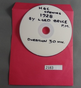 CD-ROM, Heidelberg Golf Club - Opening by Lord Bruce 1928, 09/06/1928