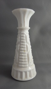 Vase, Milk glass bud vase, 1950c