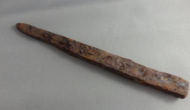 Spike, Hand forged metal spike, 1900c