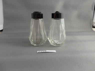 Salt and Pepper Shakers, Glass Salt and Pepper Shakers, 1960s