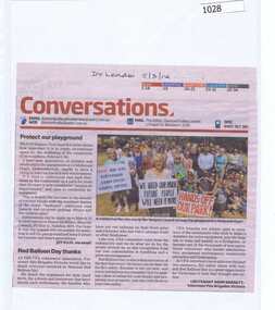 Newspaper clipping, Conversations 05/03/2014, 05/03/2014