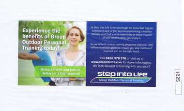 Advertising Card, Step into Life, 2014_