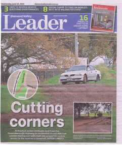 Newspaper clipping, Cars cutting corners; and, Rat run rattles reserve, 10/06/2015