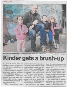 Newspaper clipping, Kinder gets a brush up, 24/06/2015