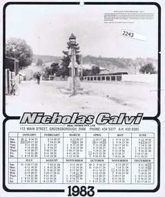 Calendar, Nicholas Calvi Real Estate, Nicholas Calvi Real Estate 1983, 1983_