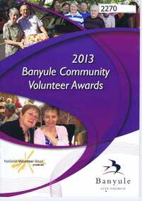 Booklet, Banyule City Council, Banyule Volunteer Awards 2013, 2013_