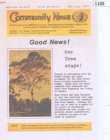 Newsletter, Greenhills and North Greensborough Progress Association, Community News . June 1977, 08/06/1977