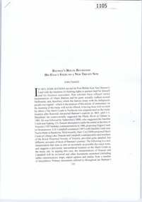 Journal - Article, Journal, Victorian Historical Journal, Batman's route revisited: his exact steps to a new treaty site, 2014_06