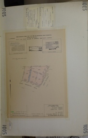 Planning document, Subdivision Plan #1005. Corner Douglas Court and Glen Katherine Drive Greensborough, 1981_