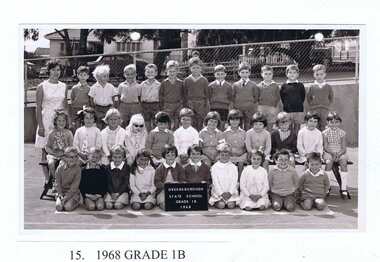 School Photograph - Digital Image, Greensborough Primary School Gr2062 1968 Grade 1B, 1968_