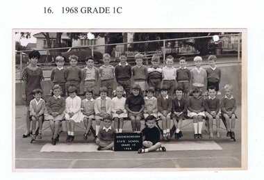 School Photograph - Digital Image, Greensborough Primary School Gr2062 1968 Grade 1C, 1968_