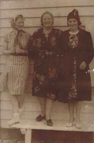 Photograph - Digital Image, Jean and Mardi Franklin and Mrs Roberts (neighbour), 1940c