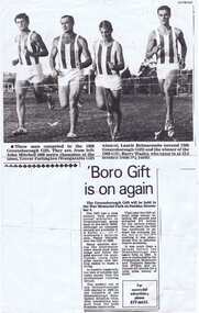 Newspaper clipping, 'Boro Gift is on again: Greensborough Gift, 04/12/1969
