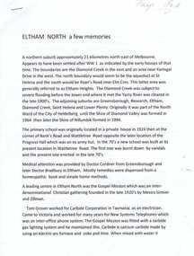 Article, Eltham North history, 1945o