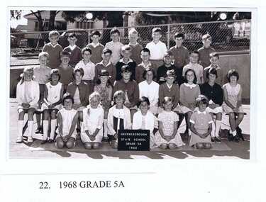 School Photograph - Digital Image, Greensborough Primary School Gr2062 1968 Grade 5A, 1968_
