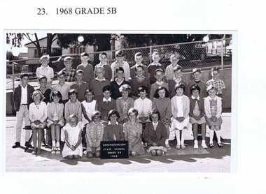 School Photograph - Digital Image, Greensborough Primary School Gr2062 1968 Grade 5B, 1968_