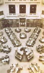 Photograph - Digital image, State Library of Victoria Reading Room from above 1947, 1947_