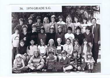 School Photograph - Digital Image, Greensborough Primary School Gr2062 1974 Grade S.G, 1974_