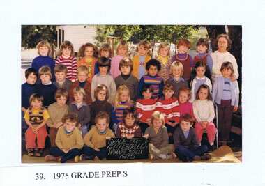 School Photograph - Digital Image, Greensborough Primary School Gr2062 1975 Grade Prep S, 1975_