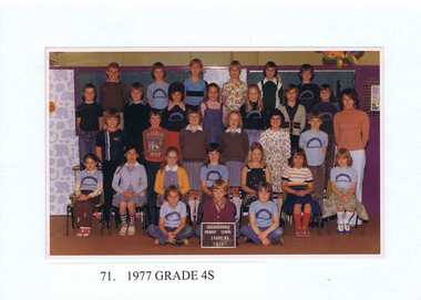 School Photograph - Digital Image, Greensborough Primary School Gr2062 1977 Grade 4S, 1977_