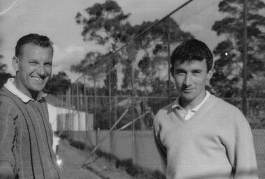 Photograph - Digital Image, Greensborough Tennis Club - Bob Maurer and Barry Taylor, 1963c