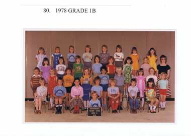 School Photograph - Digital Image, Greensborough Primary School Gr2062 1978 Grade 1B, 1978_