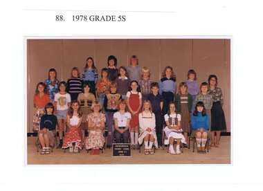 School Photograph - Digital Image, Greensborough Primary School Gr2062 1978 Grade 5S, 1978_