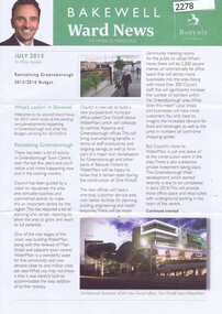 Newsletter, Banyule City Council et al, Bakewell Ward News, July 2015 -2018, 2015-2018