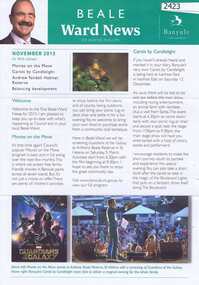 Newsletter, Beale Ward News. Cr Wayne Phillips. November 2015, 2015_11