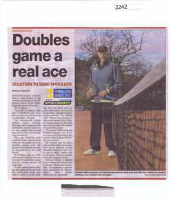 Newspaper clipping, Doubles game a real ace, 22/07/2015